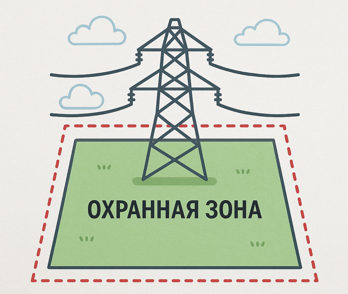 Охранная зона ВЛЭП на земельном участке