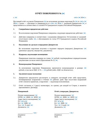 Отчёт поверенного — превью