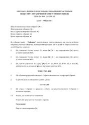 Протокол общего собрания участников ООО об одобрении крупной сделки — превью