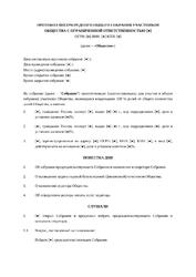 Протокол общего собрания участников ООО о назначении аудитора — превью